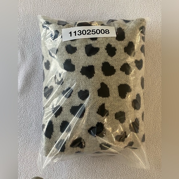 LOFT Sweater Women’s Medium Petite Heart Print Mock Neck Wool Blend Sweater EUC - Picture 9 of 9